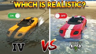 GTA 4 VS GTA 5 WHICH IS MORE REALISTIC [upl. by Negyam]