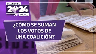 ¿Cómo se suman los votos de una coalición en México [upl. by Naj]