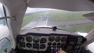 Beechcraft baron 55 aproximación 360 y aterrizaje en SGAS  Asunción Paraguay [upl. by Hteb]