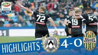 Udinese  Hellas Verona 40  Highlights  Giornata 18  Serie A TIM 201718 [upl. by Lahsram556]