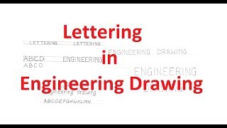 12Lettering in Engineering Drawing English Letters and Numbers [upl. by Nica]