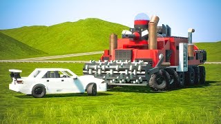 Lego Cleaner Car Crusher  Brick Rigs [upl. by Sadinoel]