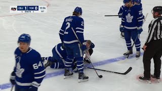 Ryan Reaves loses balance and injures himself [upl. by Leasa129]