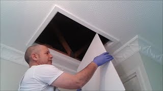 Painting Loft Hatch Cover Gloss Satin Matt [upl. by Aneehsor]