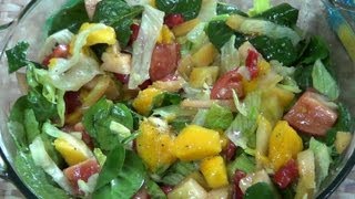 Ensalada de Vegetales y Mango [upl. by Luckin]