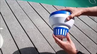 Poolmaster 32155 Floating Chlorine Dispenser  Classic Collection [upl. by Arjan]