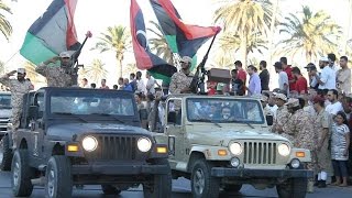 Libyas unrecognised government stages parade in Tripoli [upl. by Tsan226]