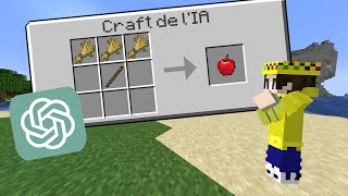 Jai demandé à une IA de CRÉER des NOUVEAUX CRAFTS sur MINECRAFT [upl. by Atilehs]