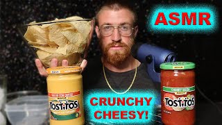 ASMR CHIPS CHEESE amp SALSA MUKBANG CRUNCHY EATING SOUNDS [upl. by Enomsed]