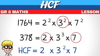 Highest Common Factor Grade 8 [upl. by Seabrooke]