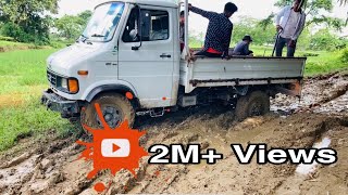 Tata 407 4x4 at work  Repairing village road PART1 [upl. by Lavro561]