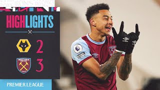 Wolves 23 West Ham  Lingard Scores Spectacular Solo Goal  Premier League Highlights [upl. by Okiman]