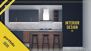 Animated CV Interior design  Portfolio 2020 [upl. by Ylebmik]