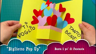 Biglietto Pop Up divertente biglietto facile da creare con i bambini e ideale per ogni occasione [upl. by Aimil]