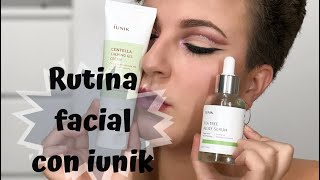 Rutina facial con IUNIK  Cosmética coreana [upl. by Amii]