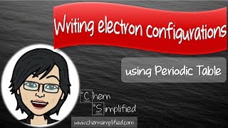 How To write electron configuration using periodic table  Dr K [upl. by Aubarta678]