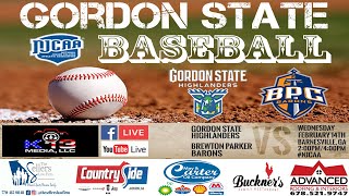 Gordon State College Baseball vs Brewton Parker College [upl. by Ralina604]