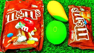 Satisfying video  Unpacking MampMS packet with yummy rainbow candy ASMR [upl. by Gorton859]