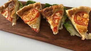 Quiche au fromage de chèvre une tuerie كيش بجبنة الماعزسهلة و لذيذة [upl. by Harriett]