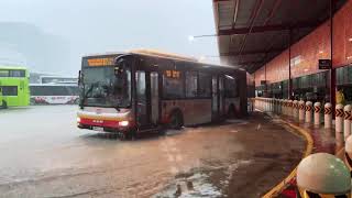 Flooding at Woodlands Temporary Bus Interchange [upl. by Matilde]