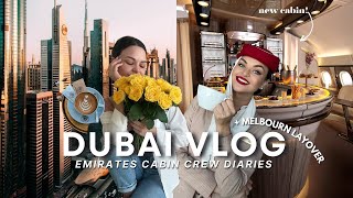 Emirates Cabin Crew Vlog  Days off in Dubai  Upgraded to Business Class [upl. by Narut]