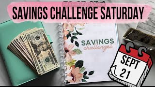 Savings Challenge Saturday  Sept 21  savingschallenges [upl. by Hobart]