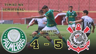 Palmeiras 1 4 x 5 0 Corinthians  Melhores Momentos  Paulistão Sub17 2024 [upl. by Anayra]