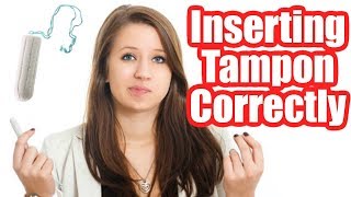 How to Insert a Tampon for the First Time Correctly  Demonstration [upl. by Faustus]