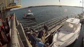 Loading Hinckley Talaria 40 on Dockwise Yacht Transport [upl. by Hedve]