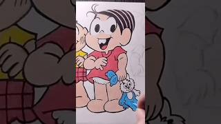 Desenhando a Tuma da Mônica turmadamônica drawing art shorts [upl. by Ehcrop672]