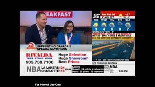 Paul Etherington and Ruby Lappin on CP24 Breakfast discussing the upcoming Toronto motionball Gala [upl. by Ikey]