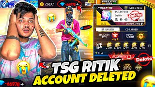 Free Fire TSG Ritik Id Gone 🥲 300000 Diamonds Wasted 💎 Rich To Poor In 10 Mins Garena Free Fire [upl. by Idnic]