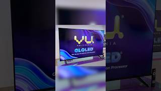 Vu GloLED 4K TV 2025 Powered by VuON Processor running Google TV OS 🔥 ytshorts vugloledtv [upl. by Pavior]