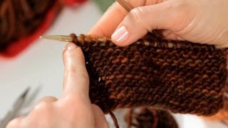 How to Do a Garter Stitch  Knitting [upl. by Noffets549]