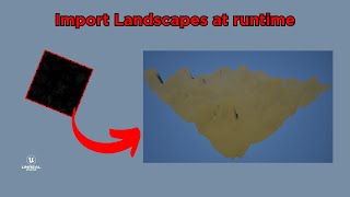 Generate Landscape from a Heightmaps at runtime in Unreal Engine [upl. by Eoz]