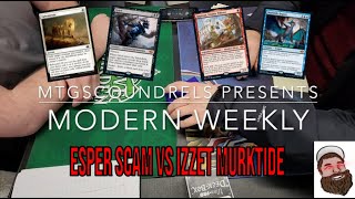 Modern Weekly Esper Scam Vs Izzet Murktide  Magic The Gathering [upl. by Keverian297]