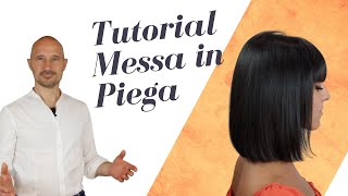 Tutorial messa in piega come fare una piega perfetta con un taglio dei capelli Pari o taglio Bob 💎😉 [upl. by Rehteh]