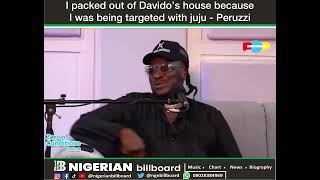 Singer amp songwriter Peruzzi reveal the real reason why he had to move out of Davido’s house [upl. by Carling]