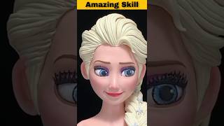 Handmade Elsa Sculpture Tutorial Polymer Clay Techniques for Frozen Fans  Elsa Frozen Fans [upl. by Morganica905]