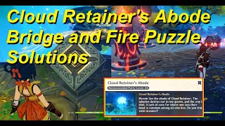 Custodian of Clouds Cloud Retainers Abode  Bridge amp Fire Puzzle Gameplay Solutions Genshin Impact [upl. by Sands]