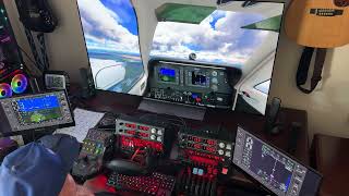 Beechcraft Baron G58 flights from a tree stand view [upl. by Refotsirhc]