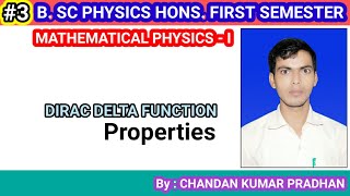 DIRAC DELTA FUNCTION Properties of Dirac delta function [upl. by Huttan]