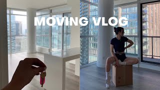 MOVING VLOG my dream apartment movein day getting the keys amp first night part 1 [upl. by Johna476]