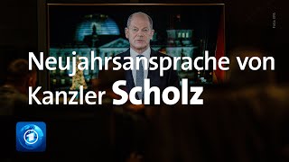 Neujahrsansprache von Kanzler Scholz [upl. by Shantee742]