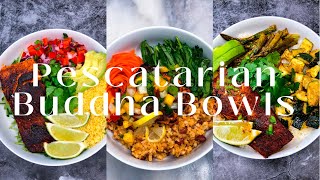 Healthy amp Flavorful Pescatarian Buddha Bowl Ideas  Chazs Cuisines [upl. by Dane264]