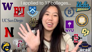 COLLEGE DECISION REACTIONS 2023 Columbia Barnard UCs NYU Boston University and more [upl. by Cirdnek364]