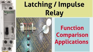 Impulse Relay Latching Relay Basic Function Wiring and Application [upl. by Coltin]