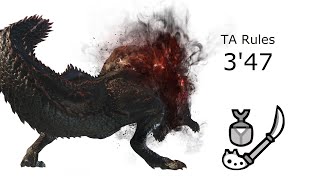 MHW Iceborne PC  MR5★ Savage Deviljho Solo 347 Insect Glaive TA Rules [upl. by Ymmot]