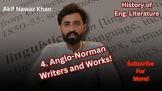 4 AngloNorman Literature Famous Writers and Works  Literature MCQs  Akif Nawaz Khan [upl. by Iccir]