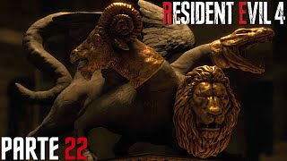 RESIDENT EVIL 4 REMAKE 22 ESTATUA TRES CABEZAS [upl. by Mckee]